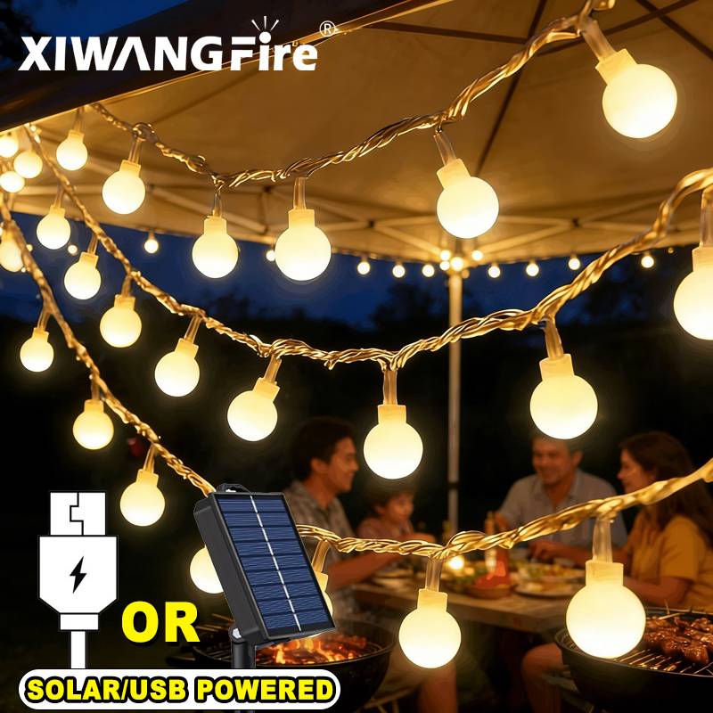 Wedding Led - Guirlandes lumineuses solaires/USB/batterie de 3 à