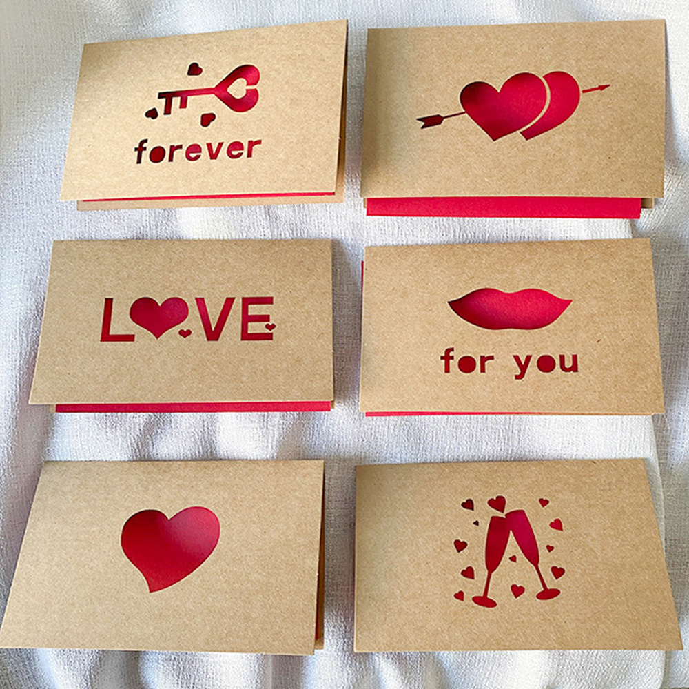 Wedding Supply Business - Cartes cadeaux d'amour en papier Kraft
