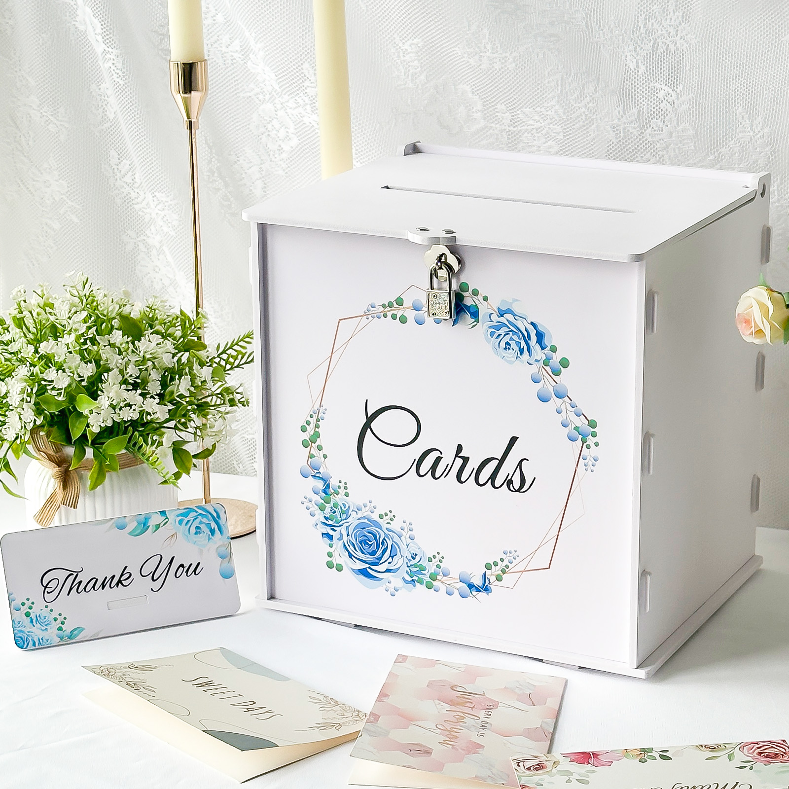Wedding Card Box - Boîte à cartes de mariage blanche