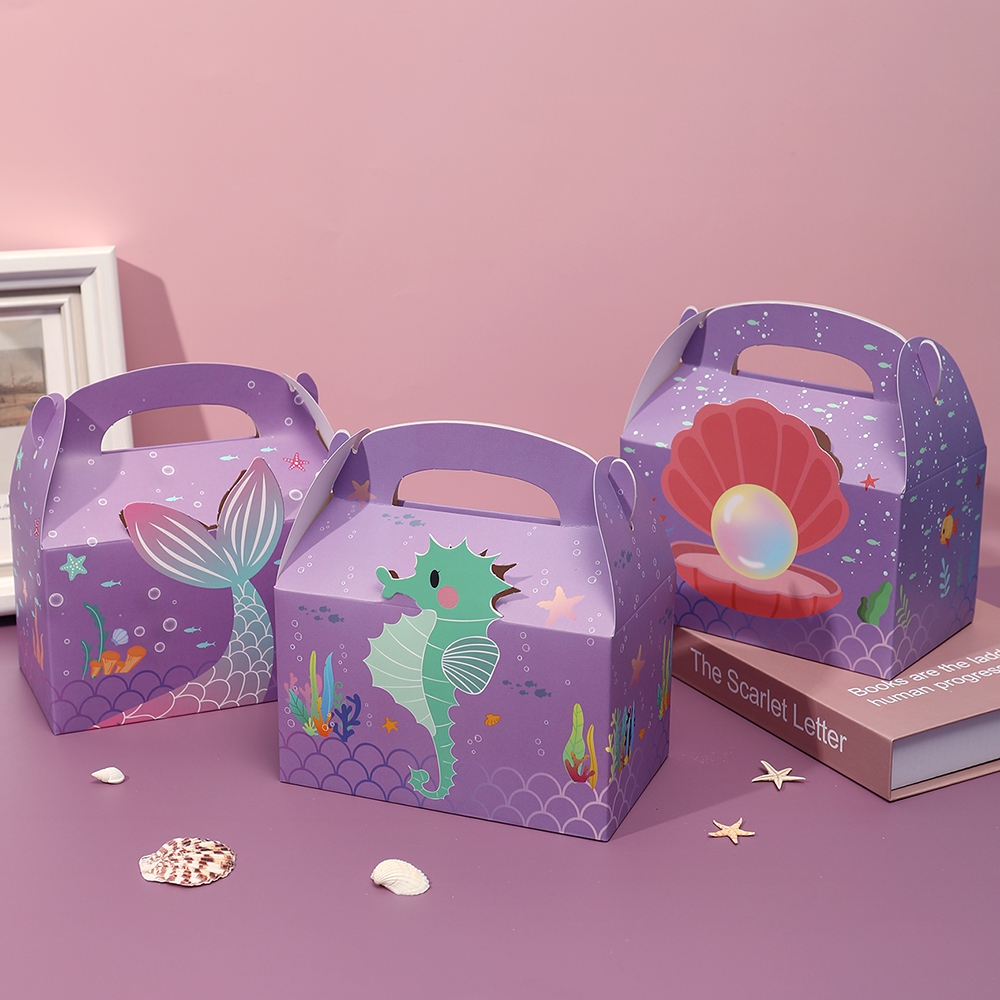 Wedding Event Supply - Sacs cadeaux sirène en papier, 6