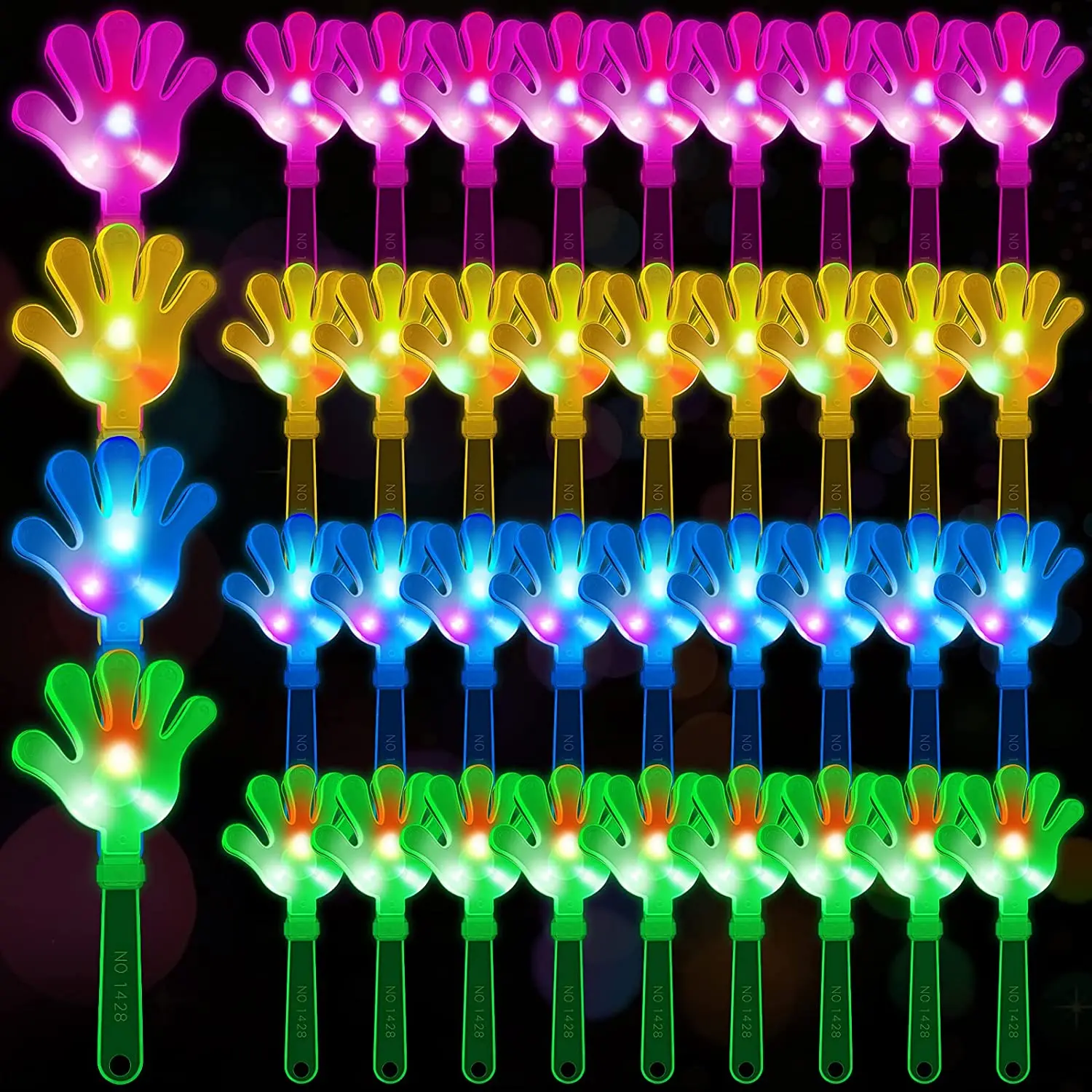 Wedding Event Supply - Claquettes à main lumineuses à LED,