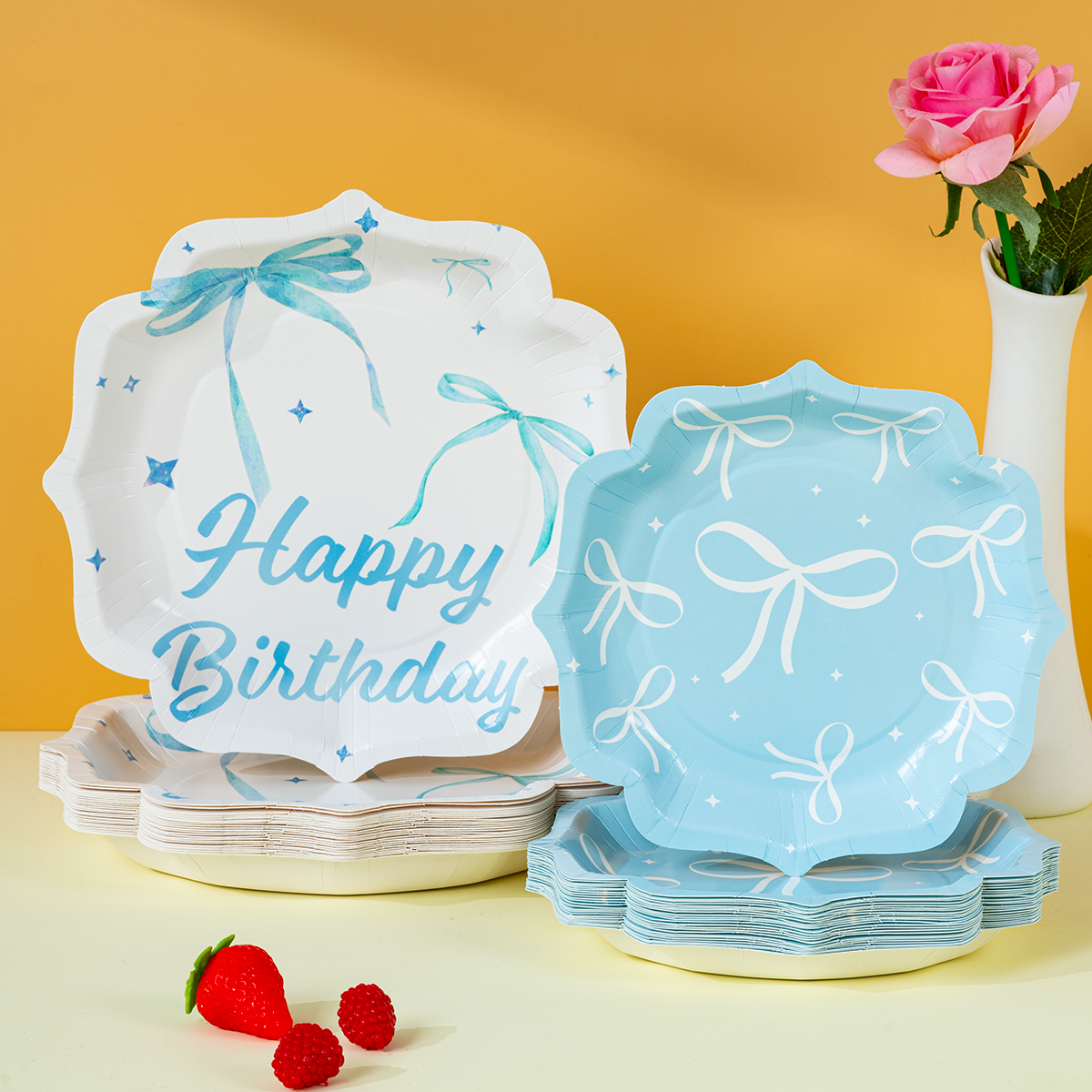 Wedding Supply Decor - Vaisselle jetable sur le thème du