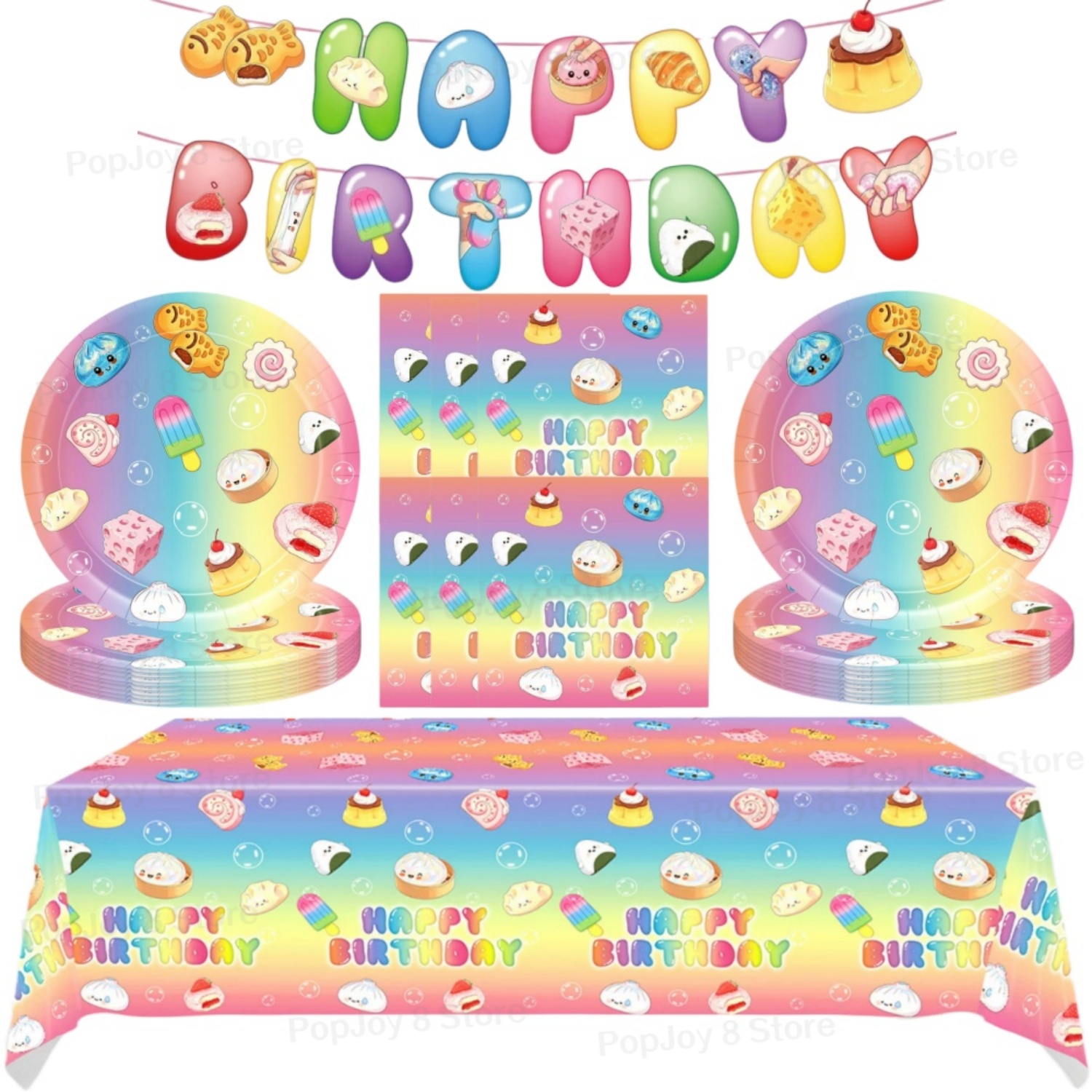 Wedding Supply Kit - Kit de Décorations d'Anniversaire Thème Dumpling