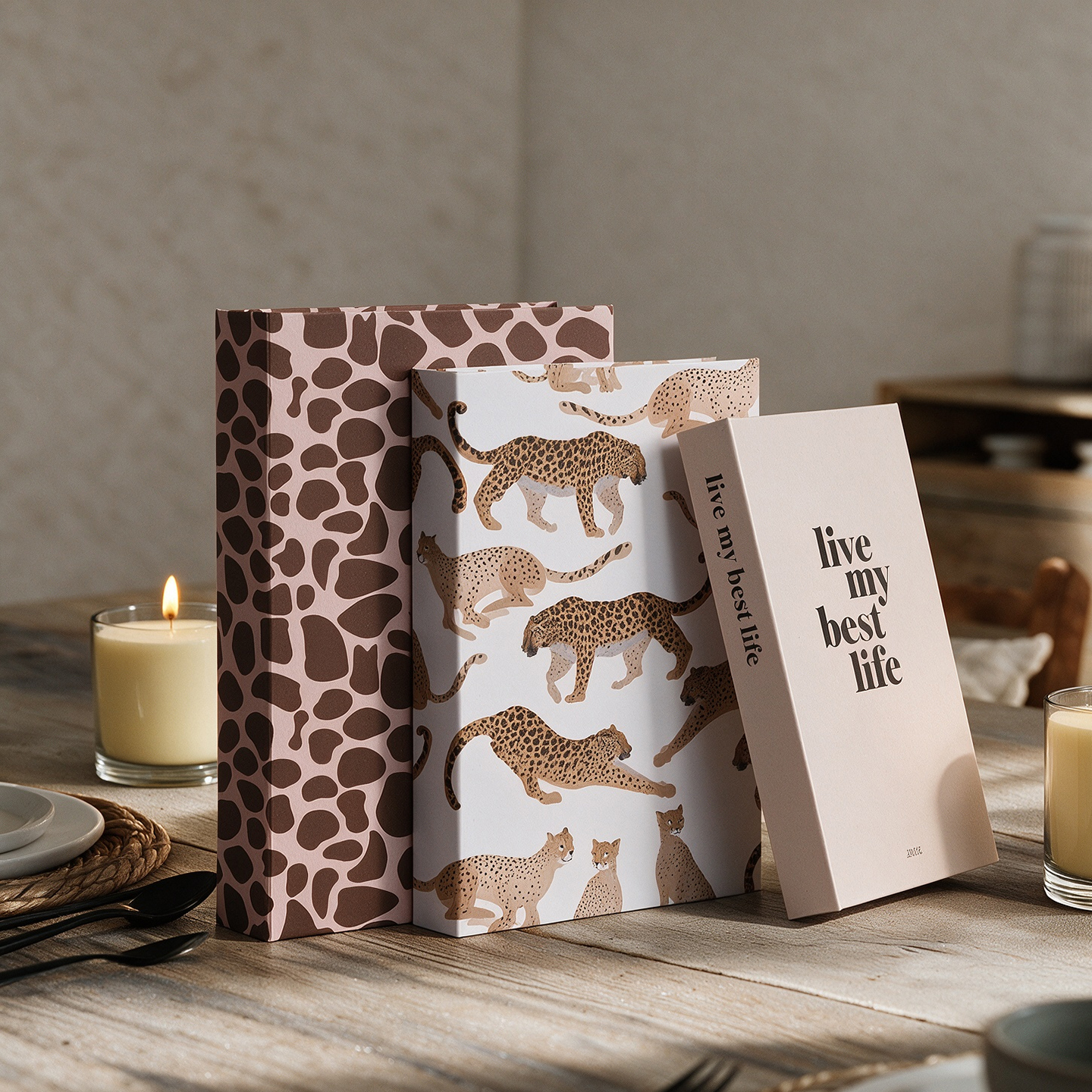 Wedding Solution - Lot de 3 faux livres de