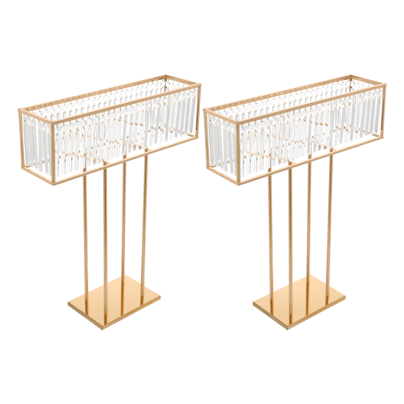 Centerpiece Vase Tall - Support à fleurs en cristal pour