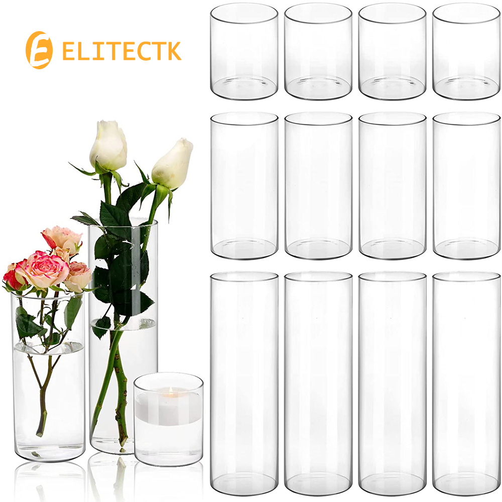 Centerpiece Vase Tall - Vase à Fleurs en Verre à