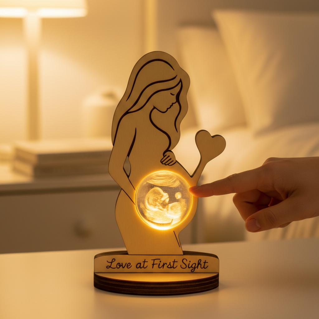 Wedding Led - Lampe de nuit personnalisée avec photo,