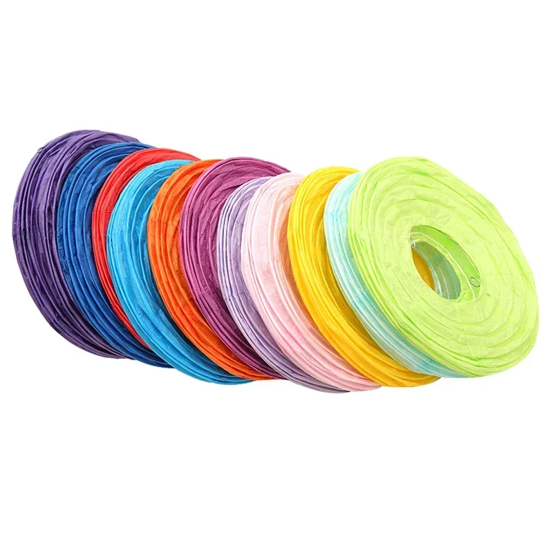 Wedding Event Supply - Lanternes chinoises multicolores en papier 15-20-25-30-35-40cm
