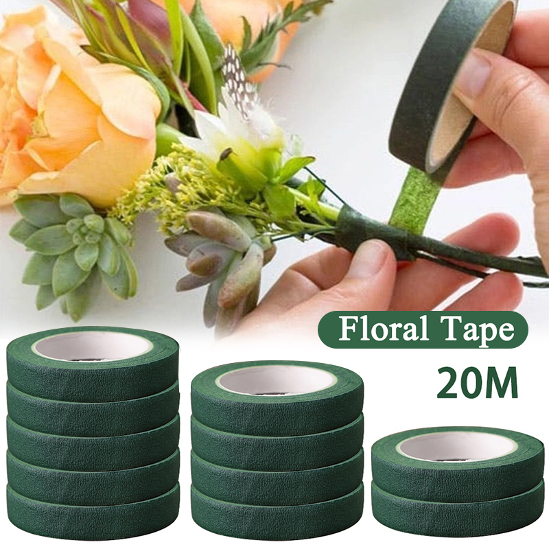 Wedding Supply Decor - Ruban auto-adhésif pour fleurs, papier d'emballage