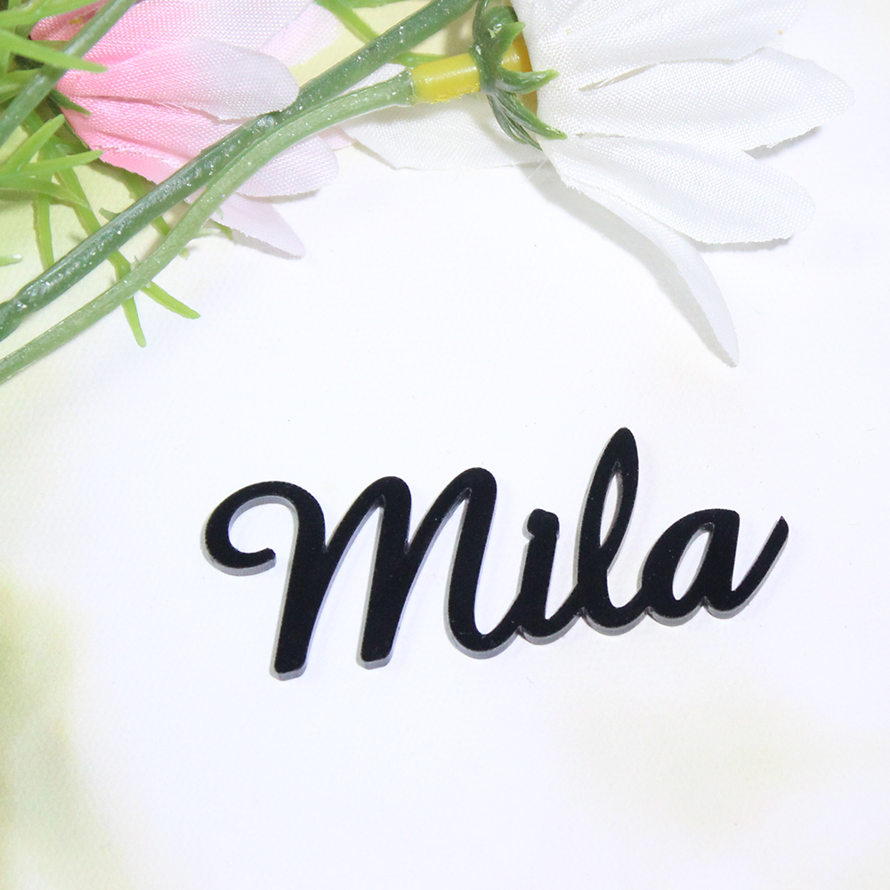 Wedding Card Box - Marqueurs personnalisés en acrylique découpés au