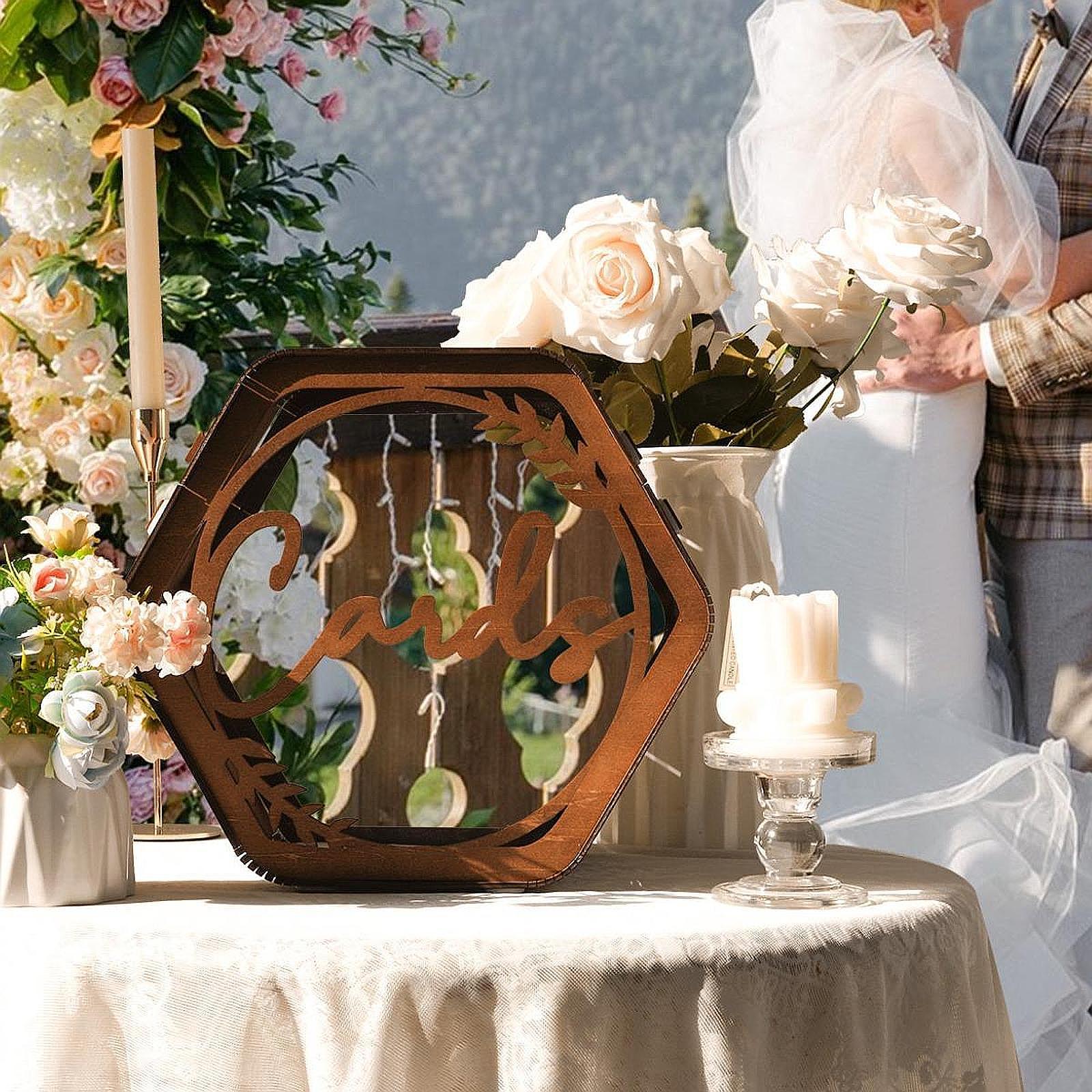 Boîte à cartes de mariage avec - Wedding Card Box avis et prix