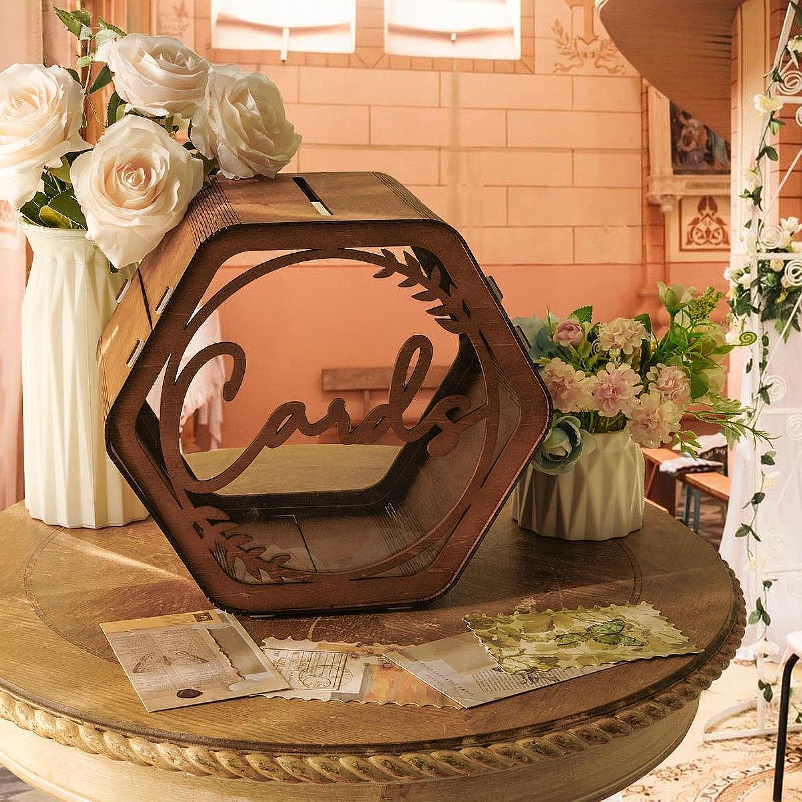 Boîte à cartes de mariage avec - Wedding Card Box avis et prix