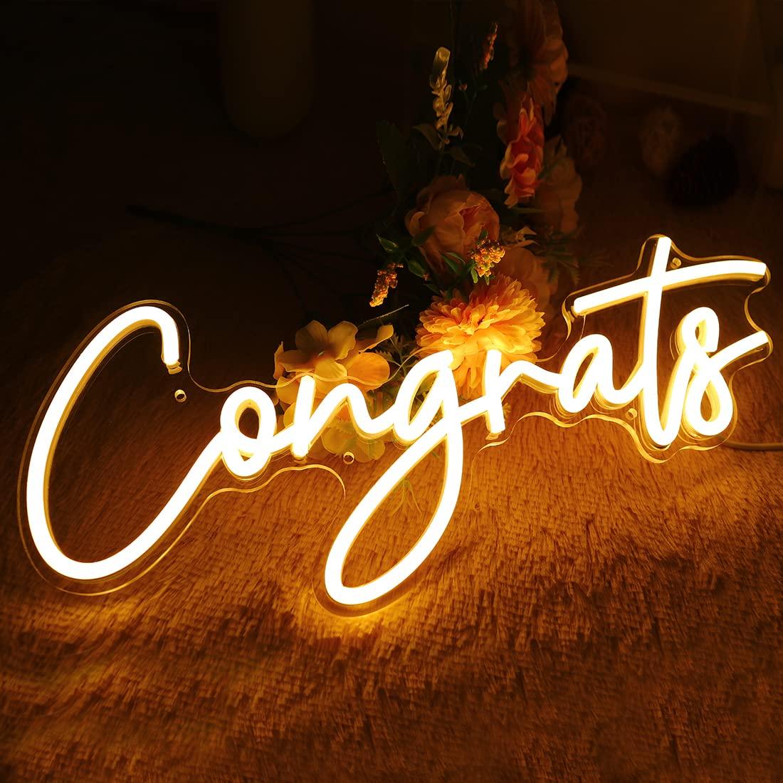 Panneau néon « Félicitations » - Wedding Led avis et prix
