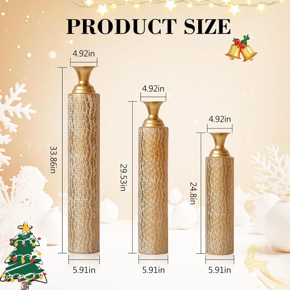 Ensemble de 3 vases à fleurs e - Centerpiece Vase Tall avis et prix