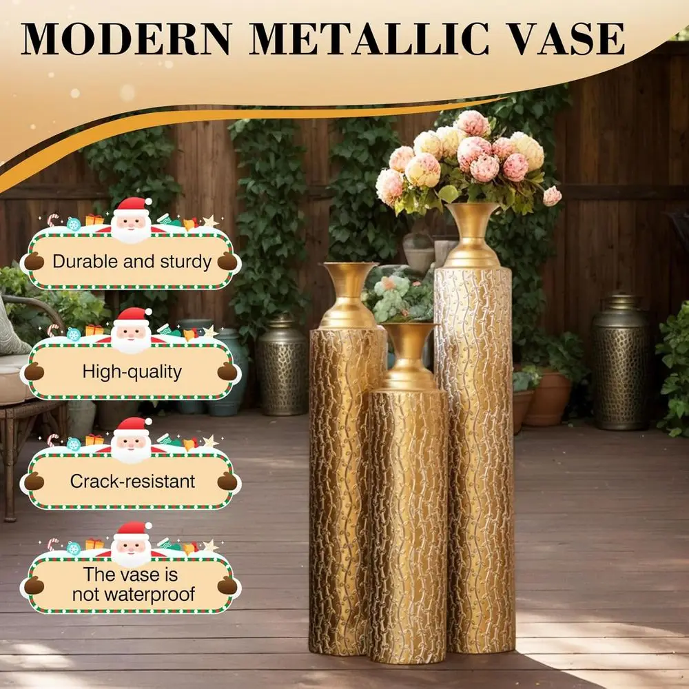 Ensemble de 3 vases à fleurs e - Centerpiece Vase Tall avis et prix