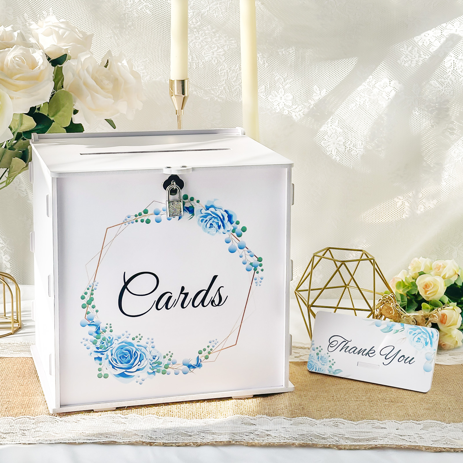 Boîte à cartes de mariage blan - Wedding Card Box avis et prix