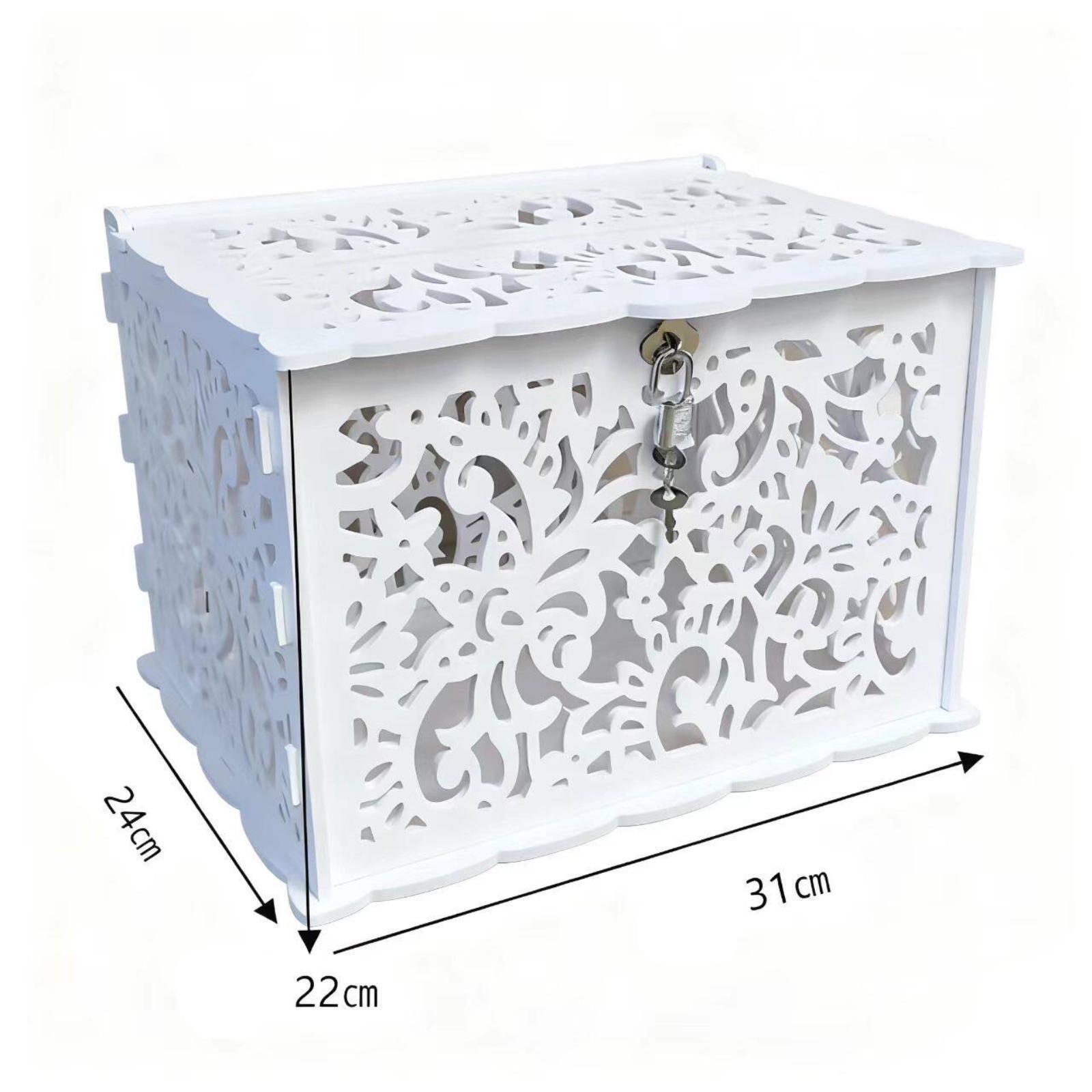 Boîte élégante blanche pour ca - Wedding Card Box avis et prix