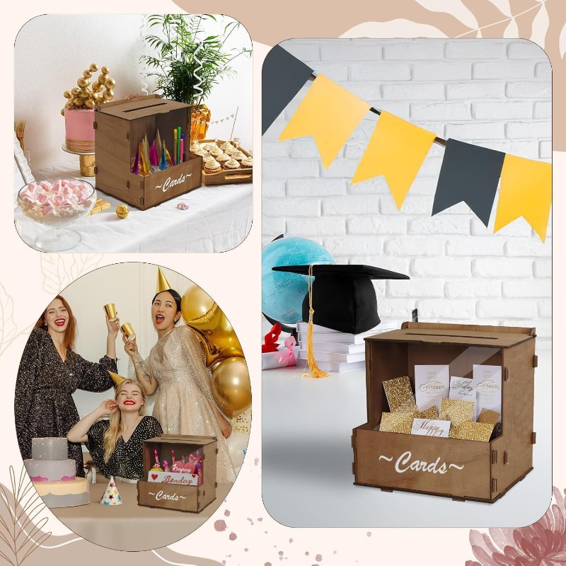 Boîte de rangement en bois DIY - Wedding Card Box avis et prix