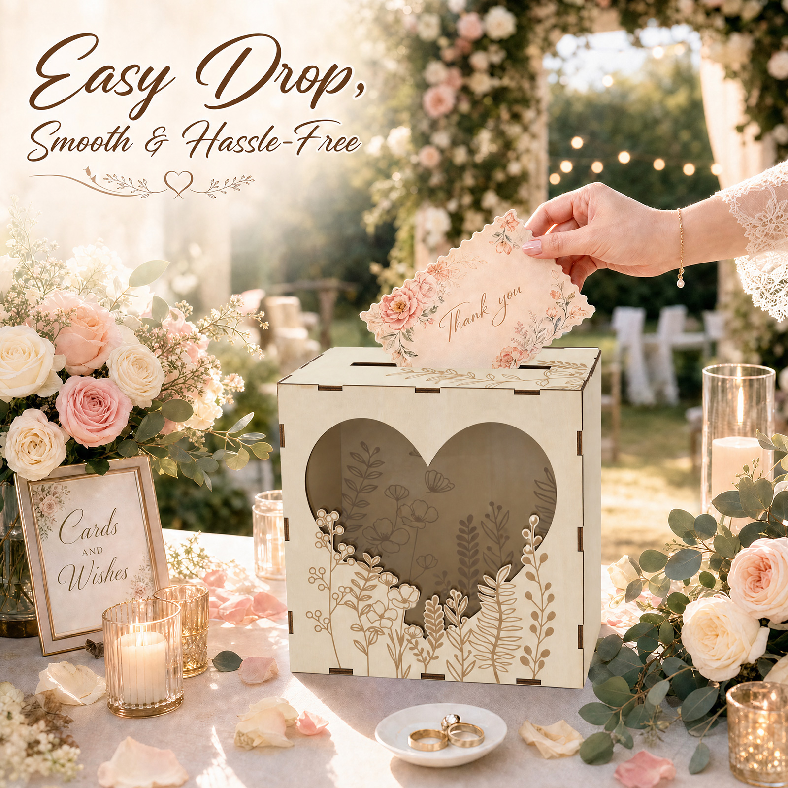 Boîte à cartes de mariage en b - Wedding Card Box avis et prix