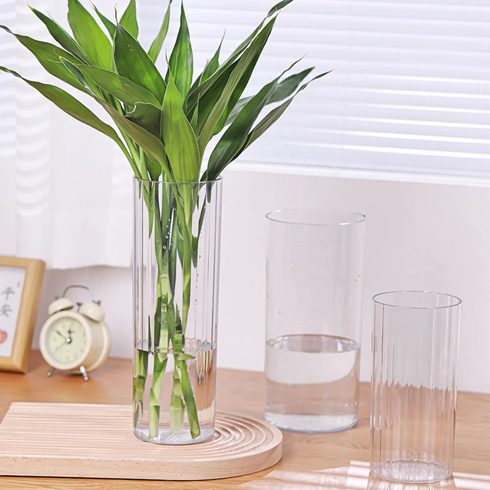 Vase à fleurs cylindrique tran - Centerpiece Vase Tall avis et prix