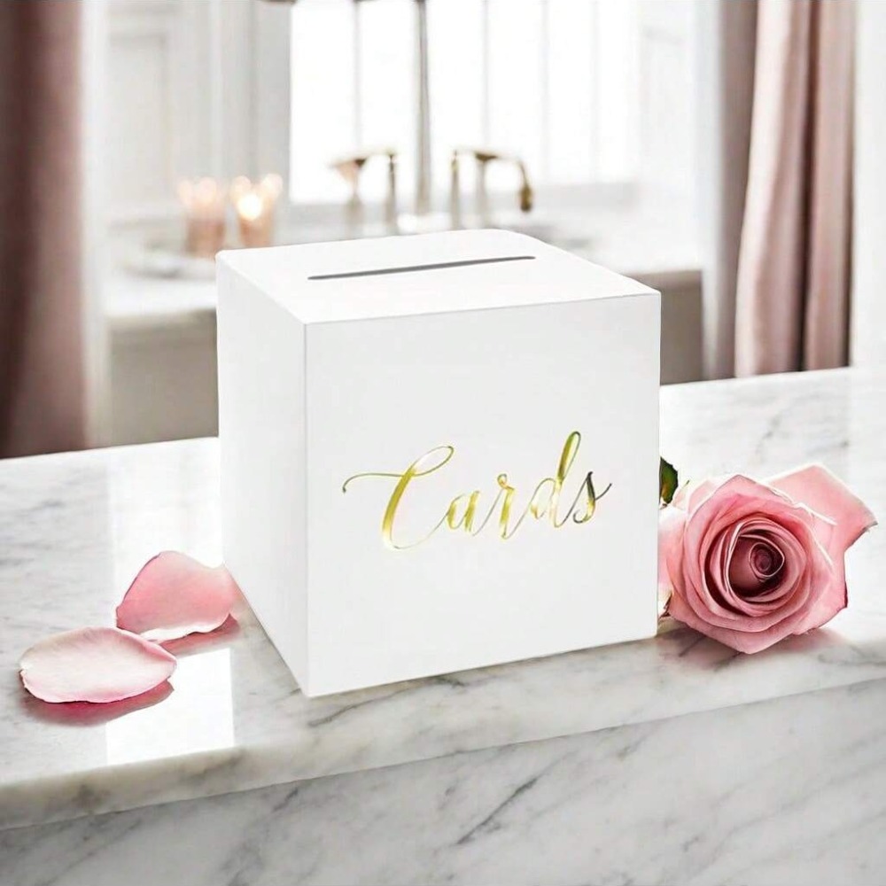 Boîte de rangement blanche et  - Wedding Card Box avis et prix