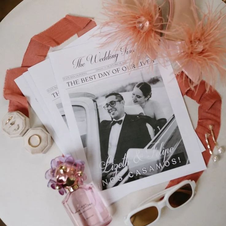 Carte de journal photo personn - Wedding Supply Business avis et prix