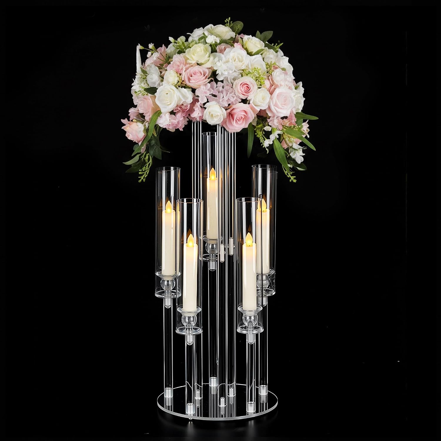 Candélabre en acrylique transp - Centerpiece Vase Tall avis et prix