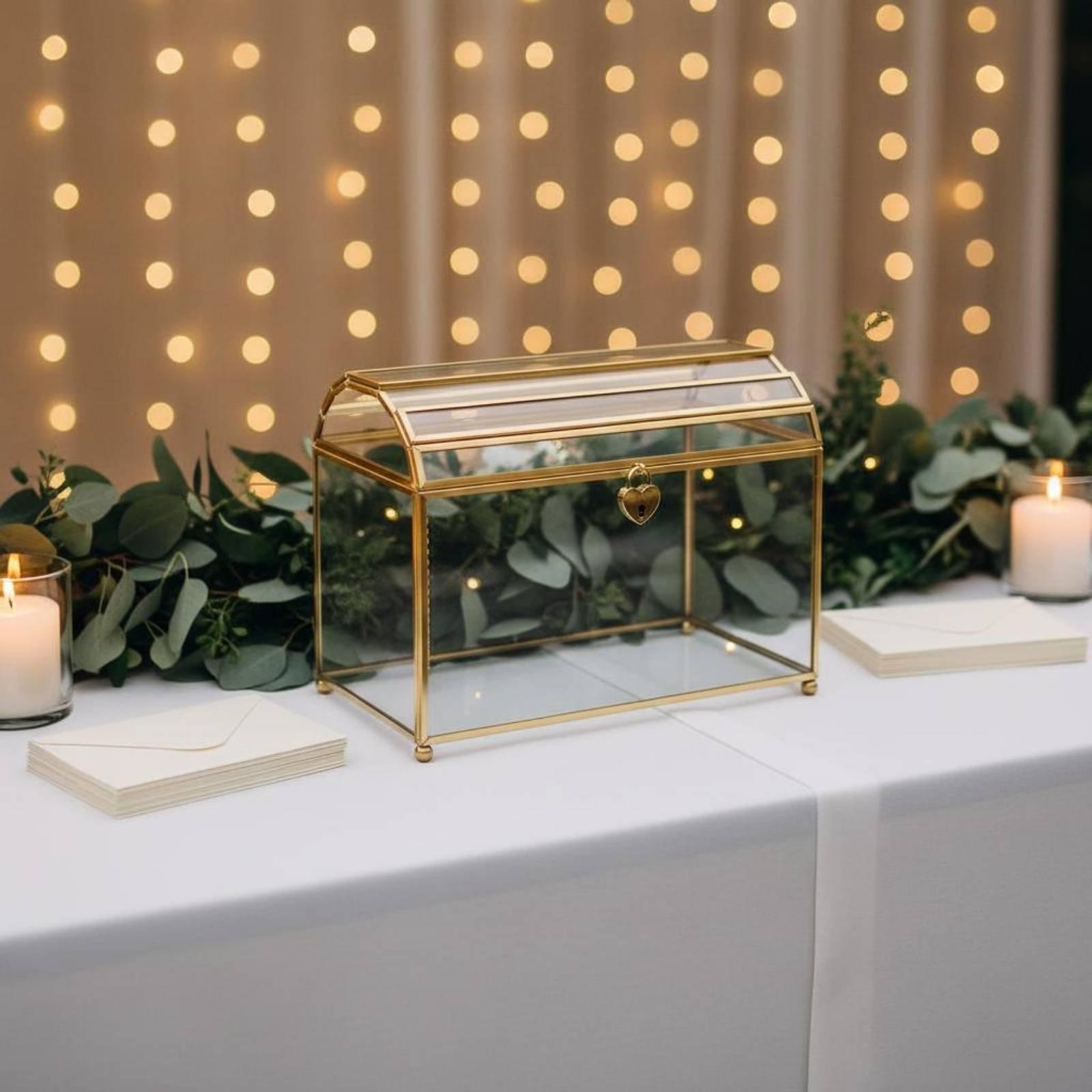 Boîte à cartes transparente po - Wedding Card Box avis et prix