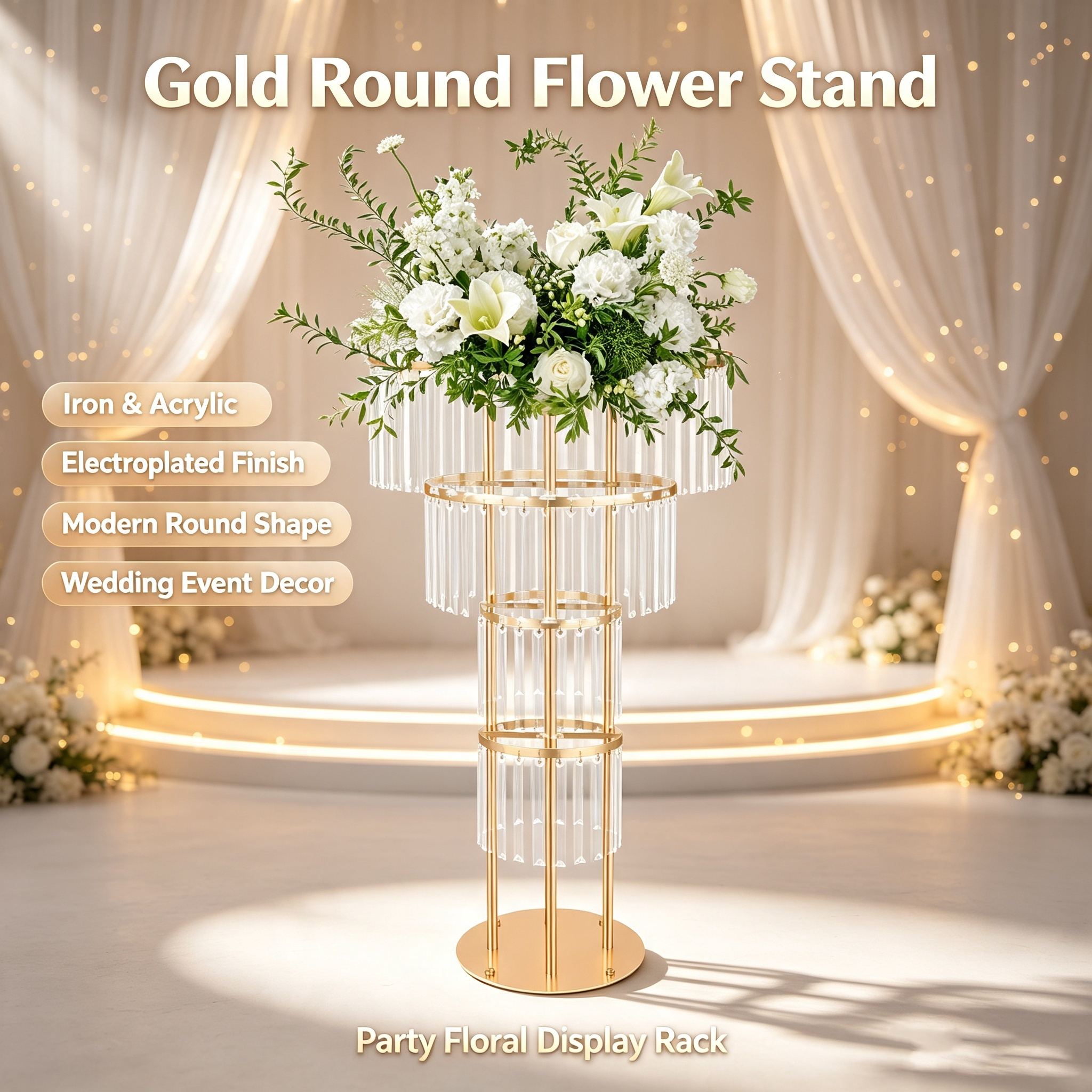 Support à fleurs de mariage en - Centerpiece Vase Tall avis et prix
