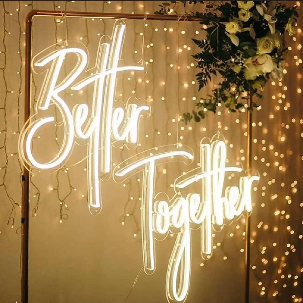 Enseigne néon « Better Togethe - Wedding Led avis et prix