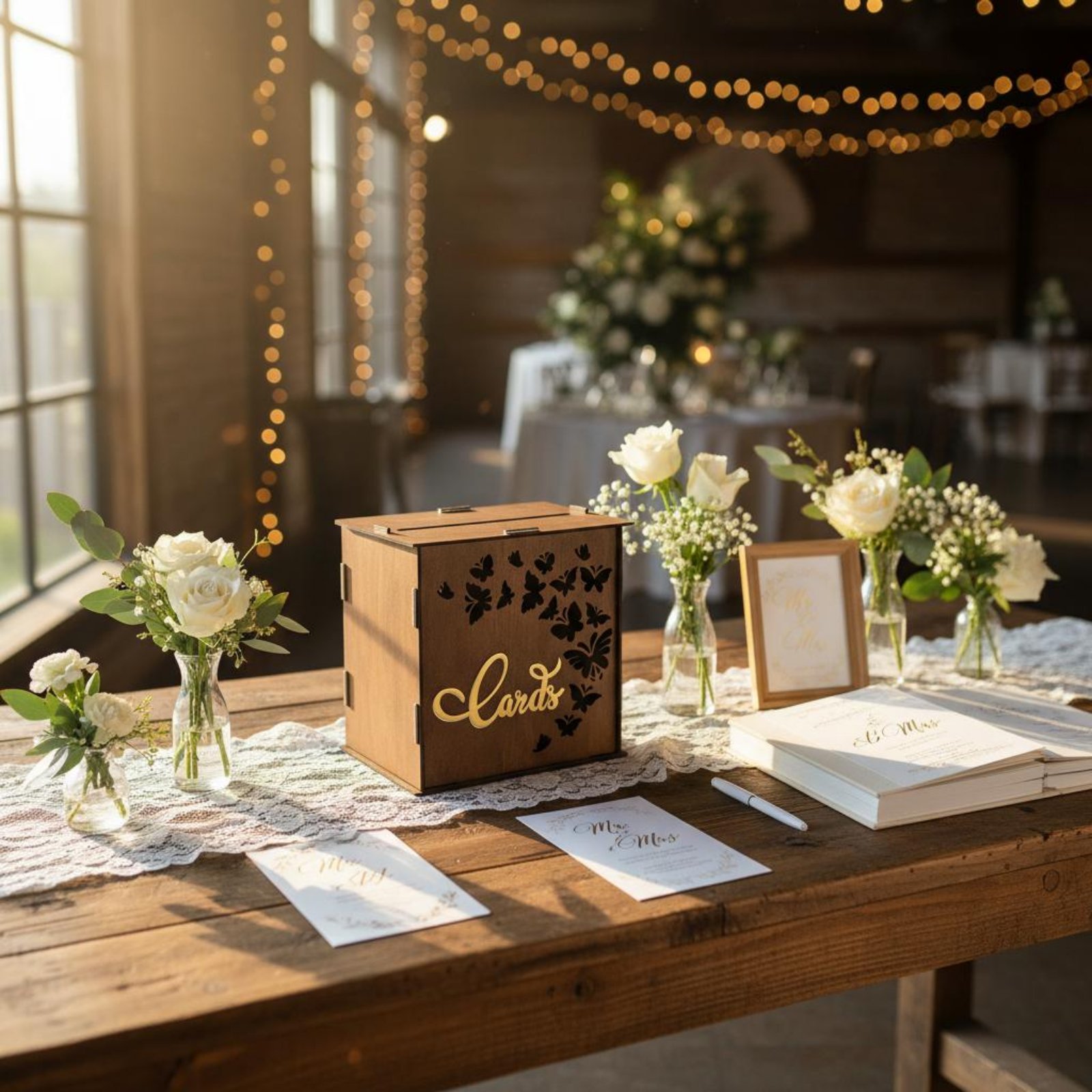 Boîte à cartes de mariage en b - Wedding Card Box avis et prix