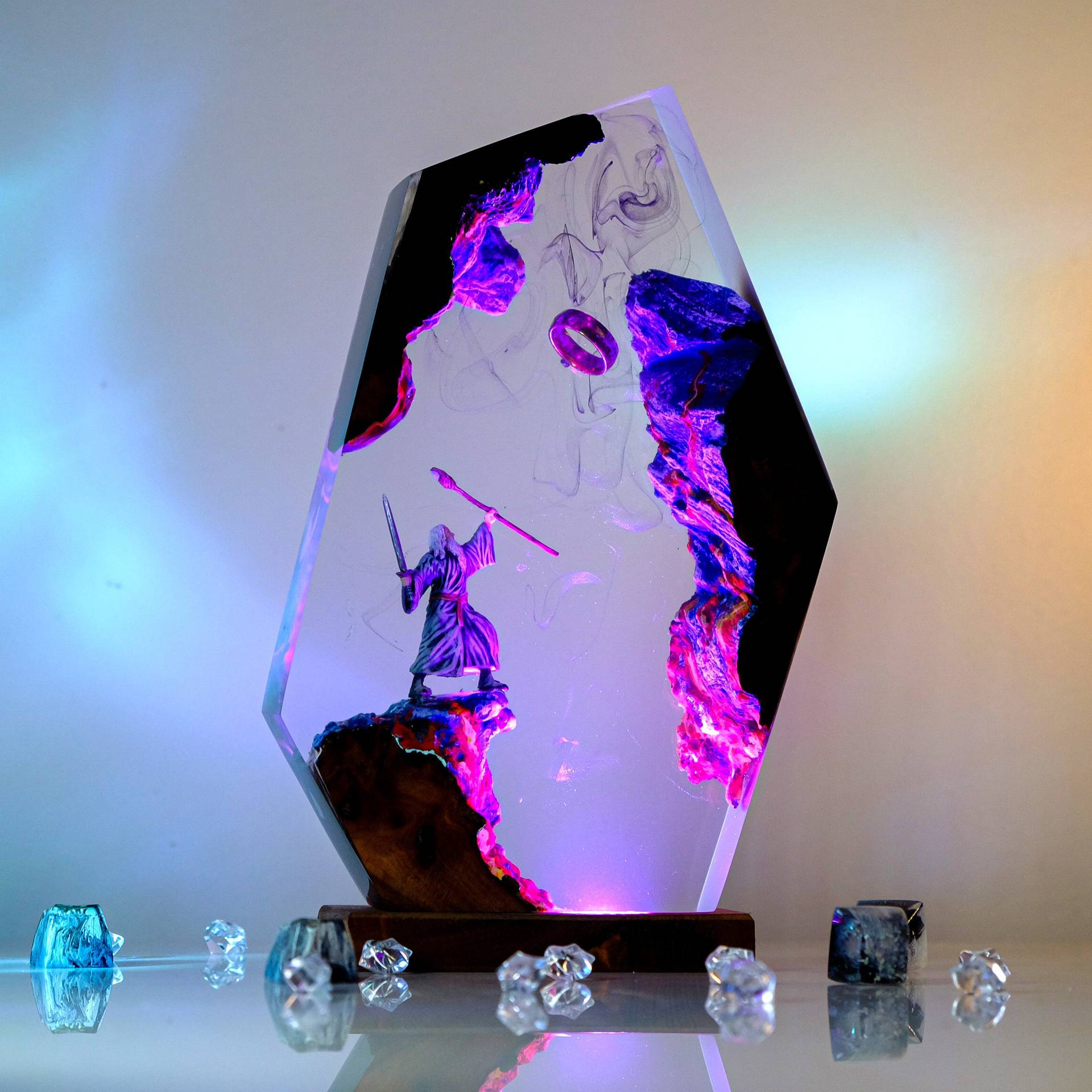 Lampe de table en résine Scène - Wedding Led avis et prix