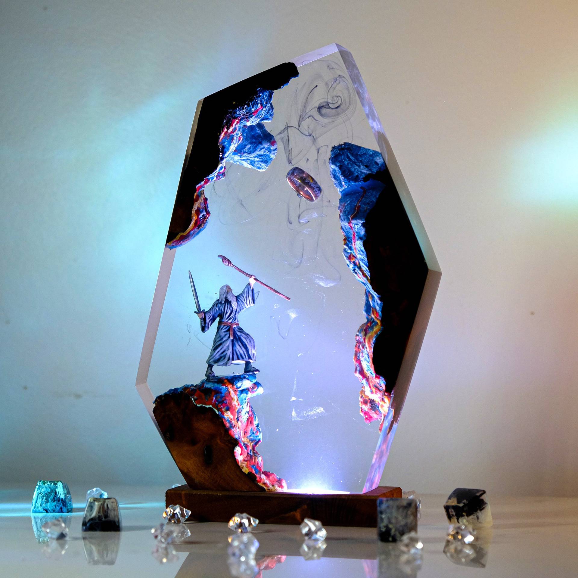 Lampe de table en résine Scène - Wedding Led avis et prix