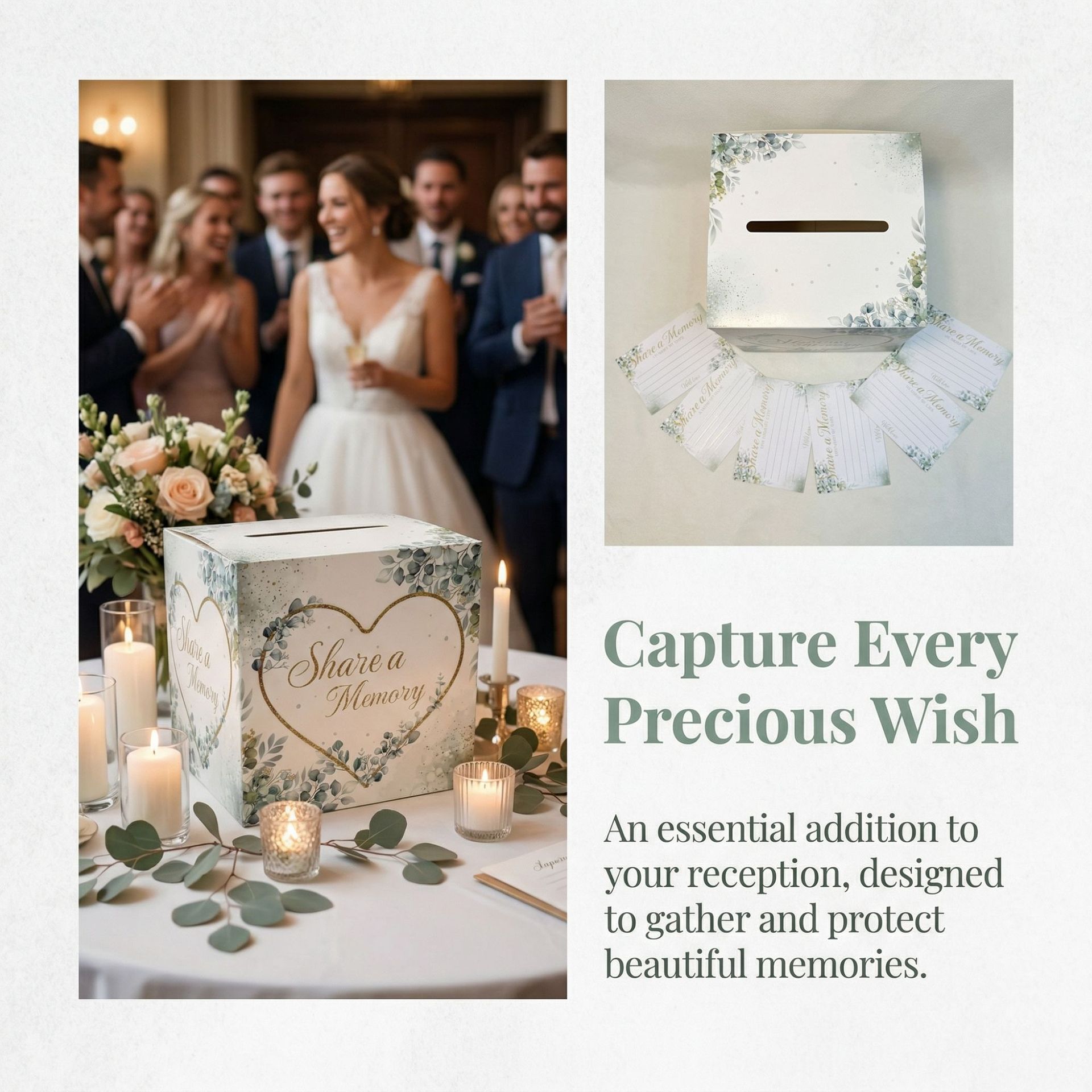 Boîte à cartes florale blanche - Wedding Card Box avis et prix