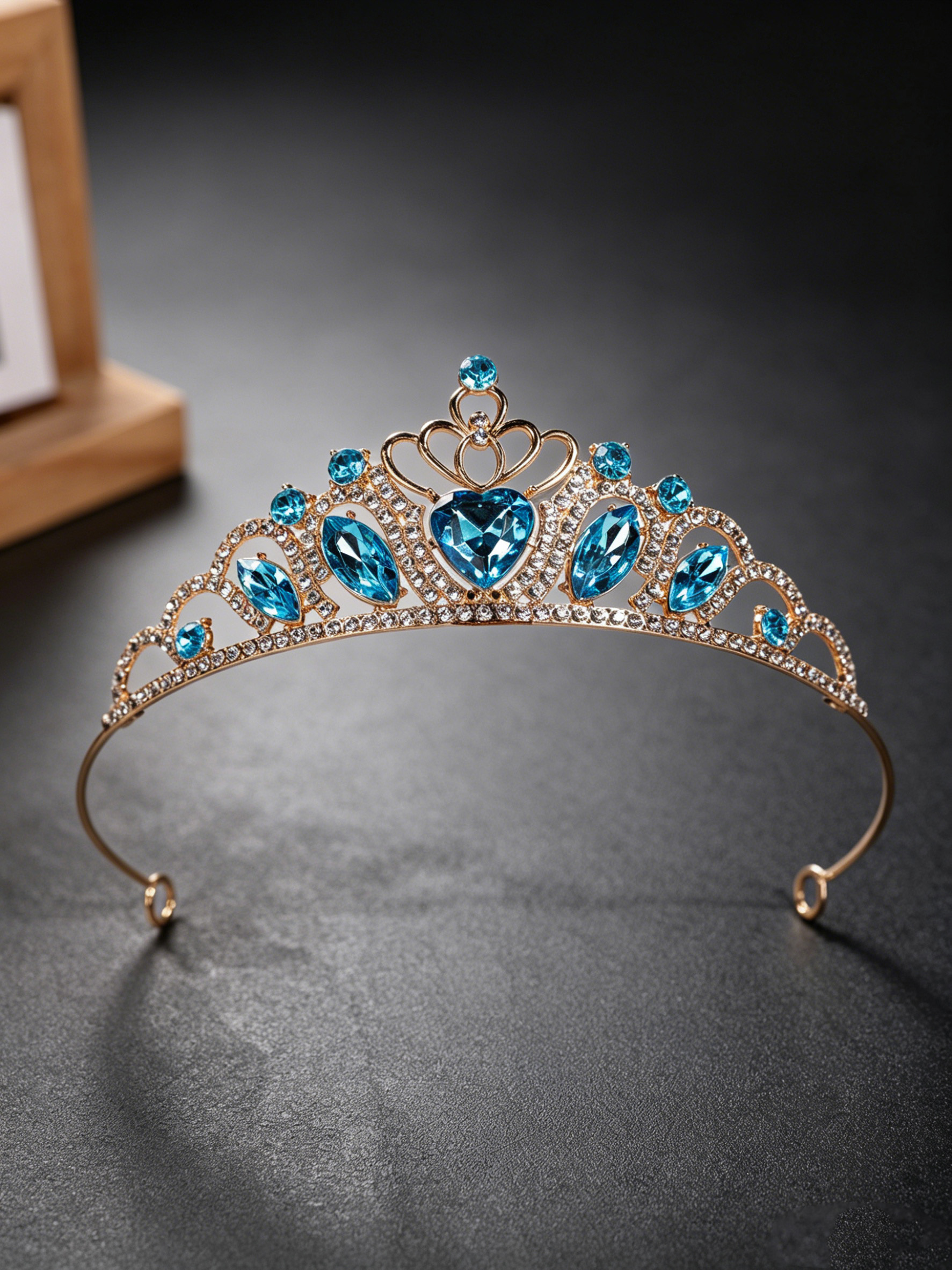 Couronne rétro en strass vert  - Wedding Led avis et prix