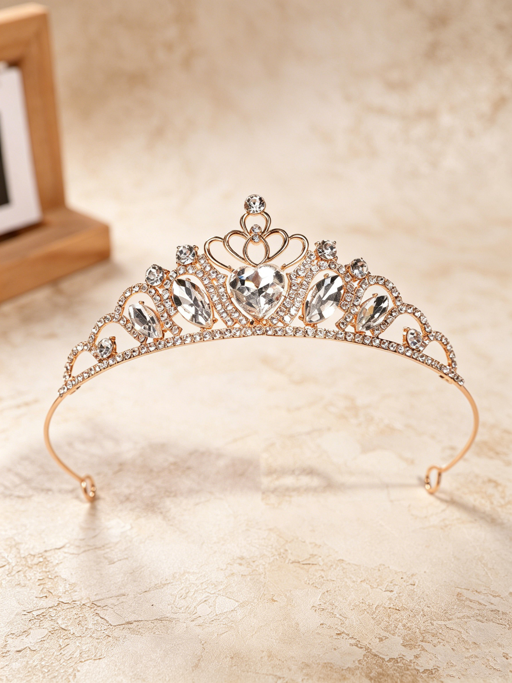 Couronne rétro en strass vert  - Wedding Led avis et prix