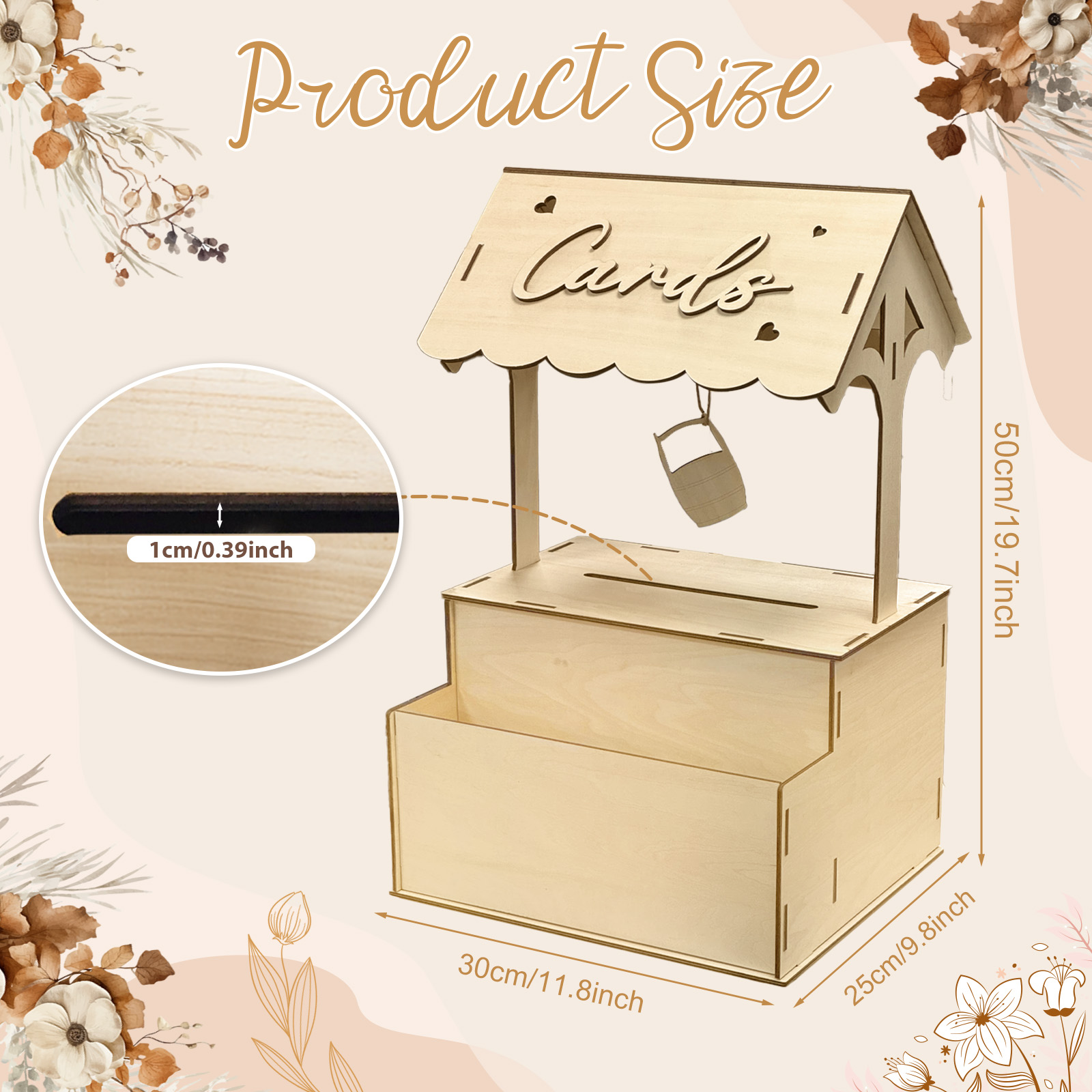 Boîte à cartes de vœux OurWarm - Wedding Card Box avis et prix