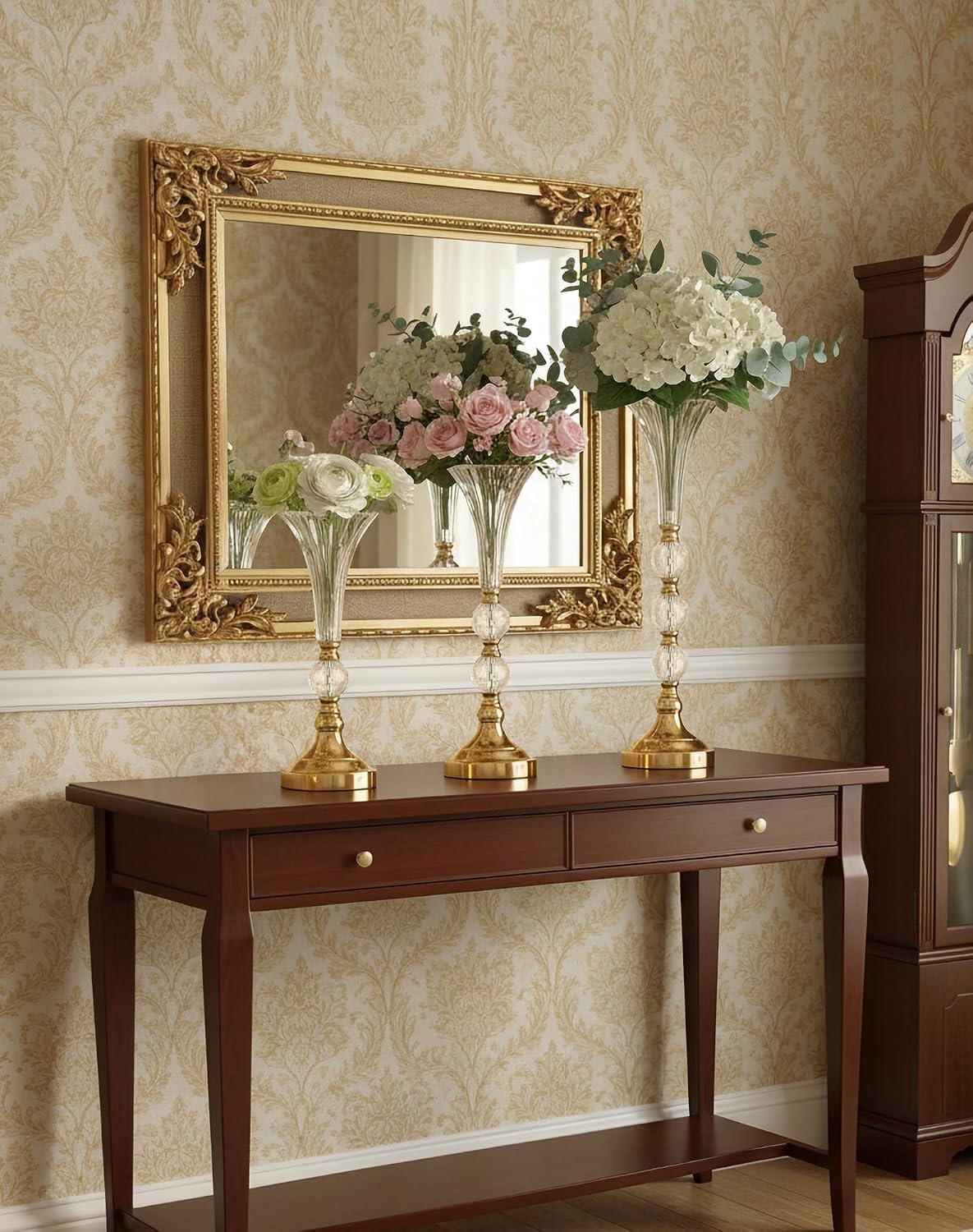 Ensemble de 3 vases trompettes - Centerpiece Vase Tall avis et prix