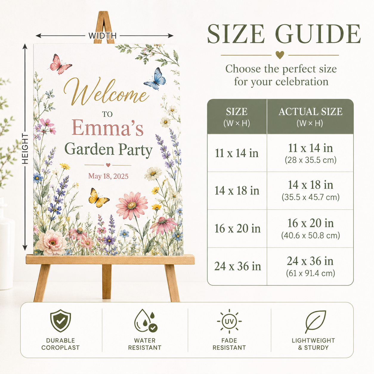 Panneau de bienvenue personnal - Wedding Event Supply avis et prix